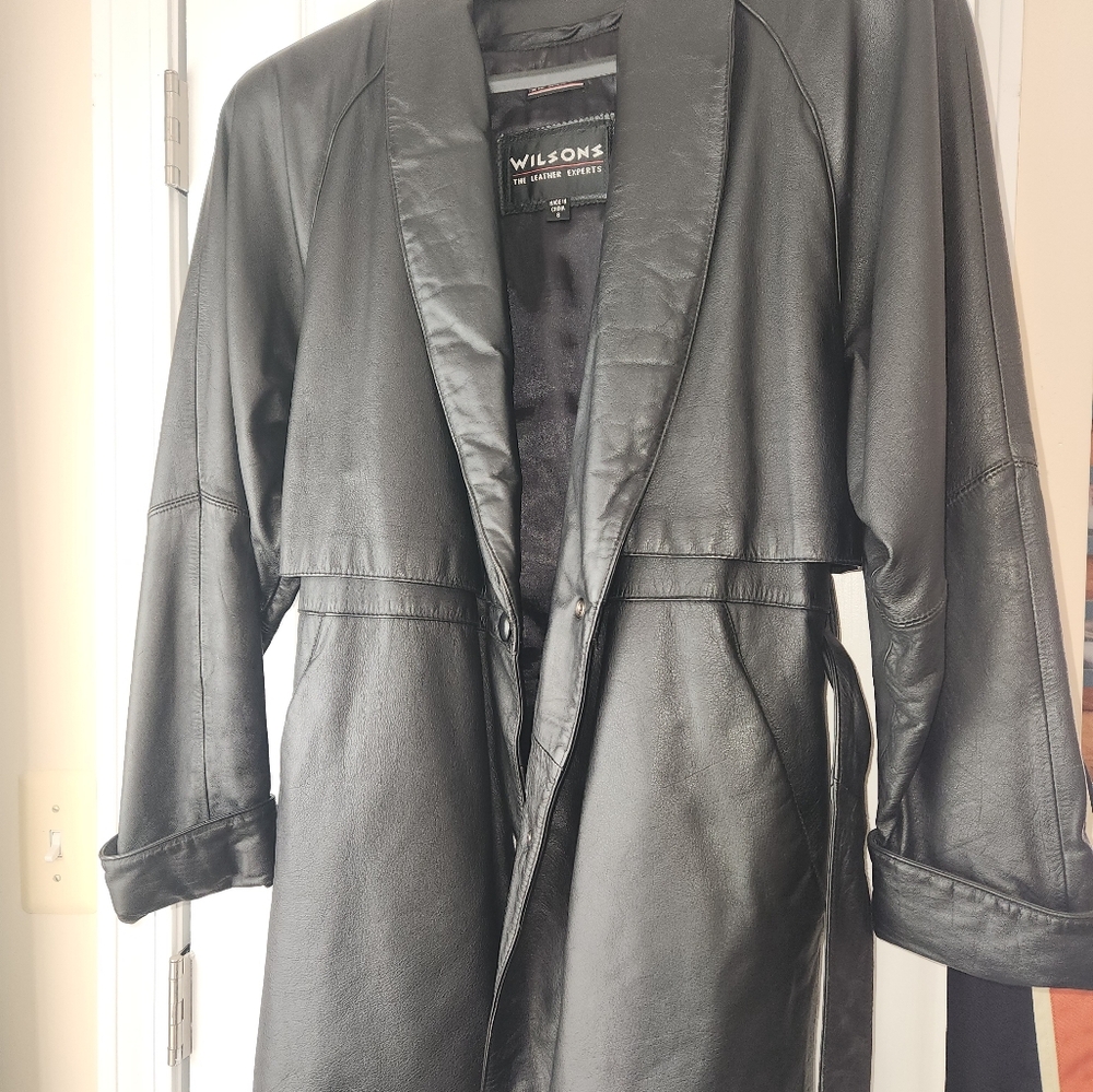 Wilson Black Leather Women's Coat
